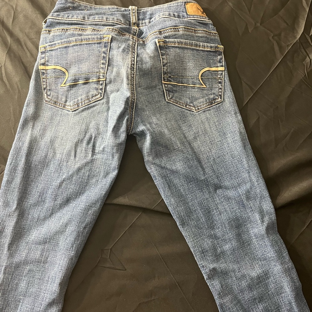 American Eagle Outfitters Artist Super Stretch Jeans - Medium Blue - Picture 2 of 6